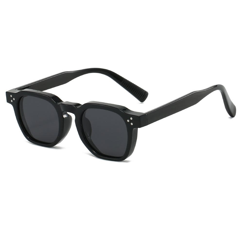 New Retro Tortoise Shell Square Sunglasses for Women Men Y2K Trendy UV400 Protection Contrast Color Frame Design as picture