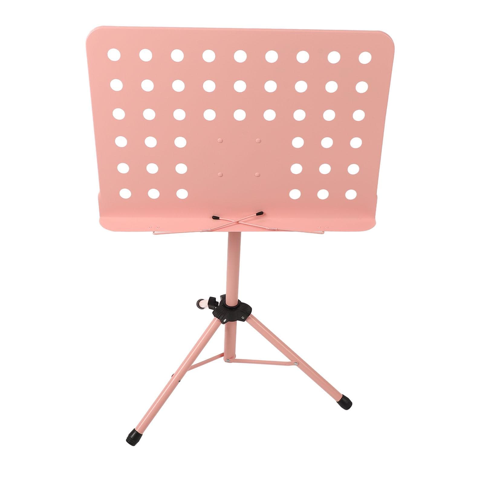 Sheet Music Stand Portable Foldable Lifting Professional Music Book Stand for Guitar Violin Green pink