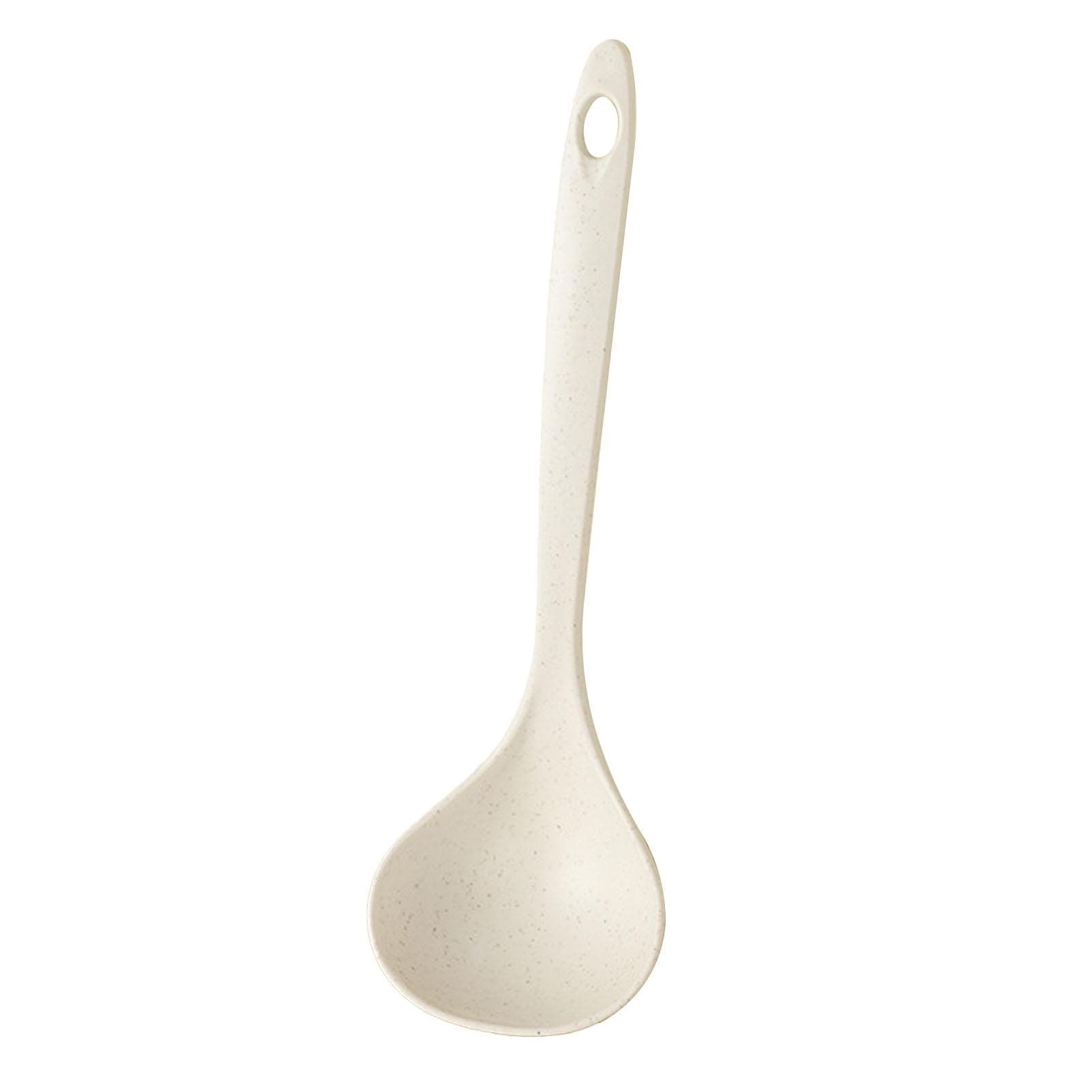 Soup Ladle Long Handle Large Anti Scald Plastic Soup Ladle for Home Kitchen Porridge Gravy Sauces