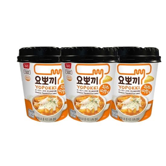 [Korean famous food] Yopokki Tteokbokki (6 Types), Rabokki (1 Types) (25 Options) #Cheese 3cup