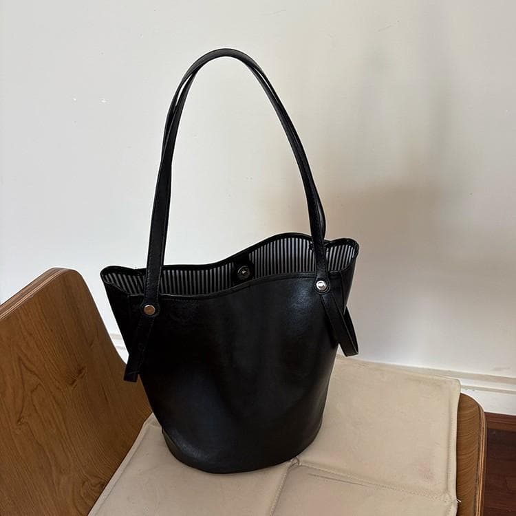 Retro Bucket Bag, Women's High-end Underarm Bag, Tote Bag, Versatile, Large-capacity Single-shoulder Commuting Bag