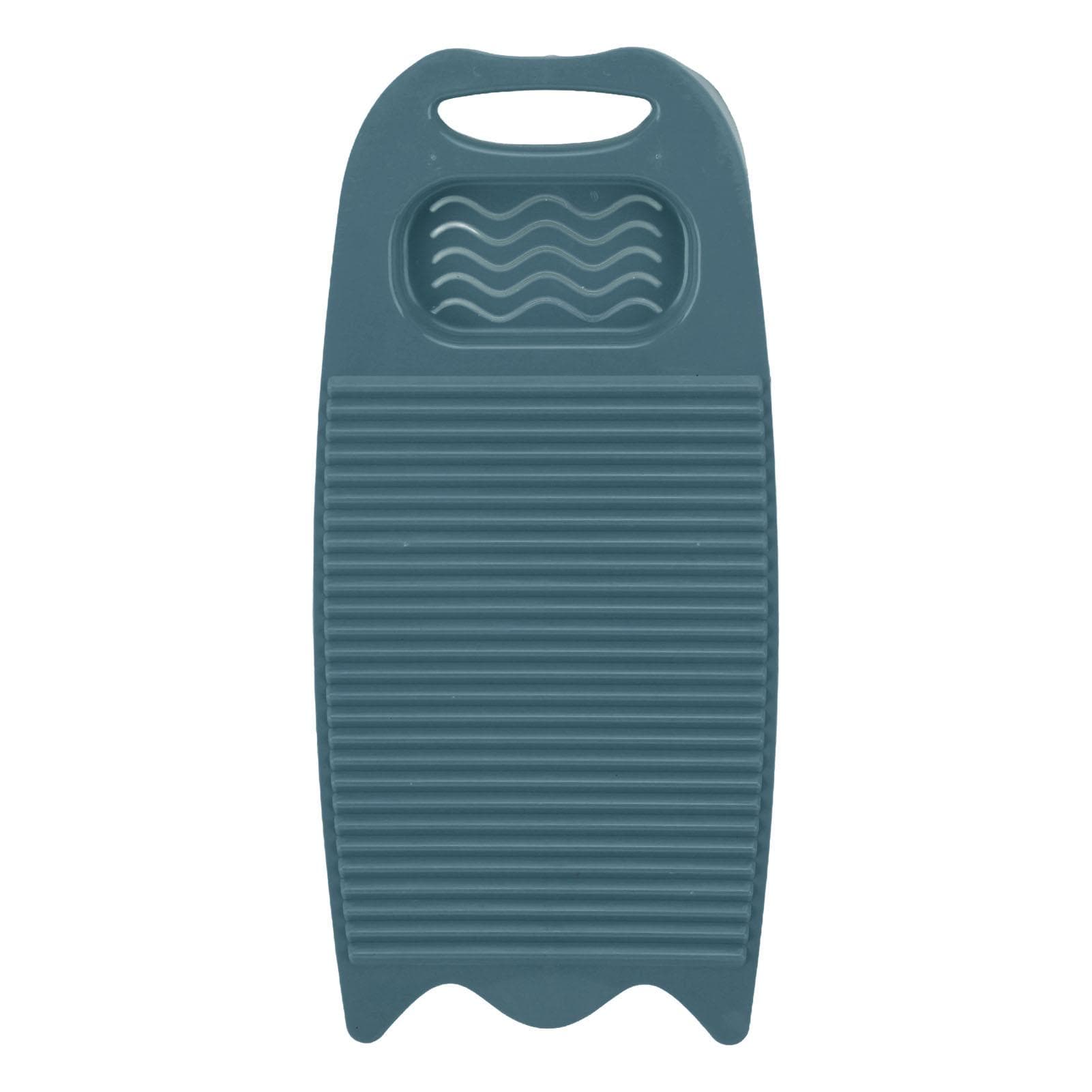 Hand Washboard Plastic Laundry Wash Board with Soap Holder Household Washing Board Blue blue