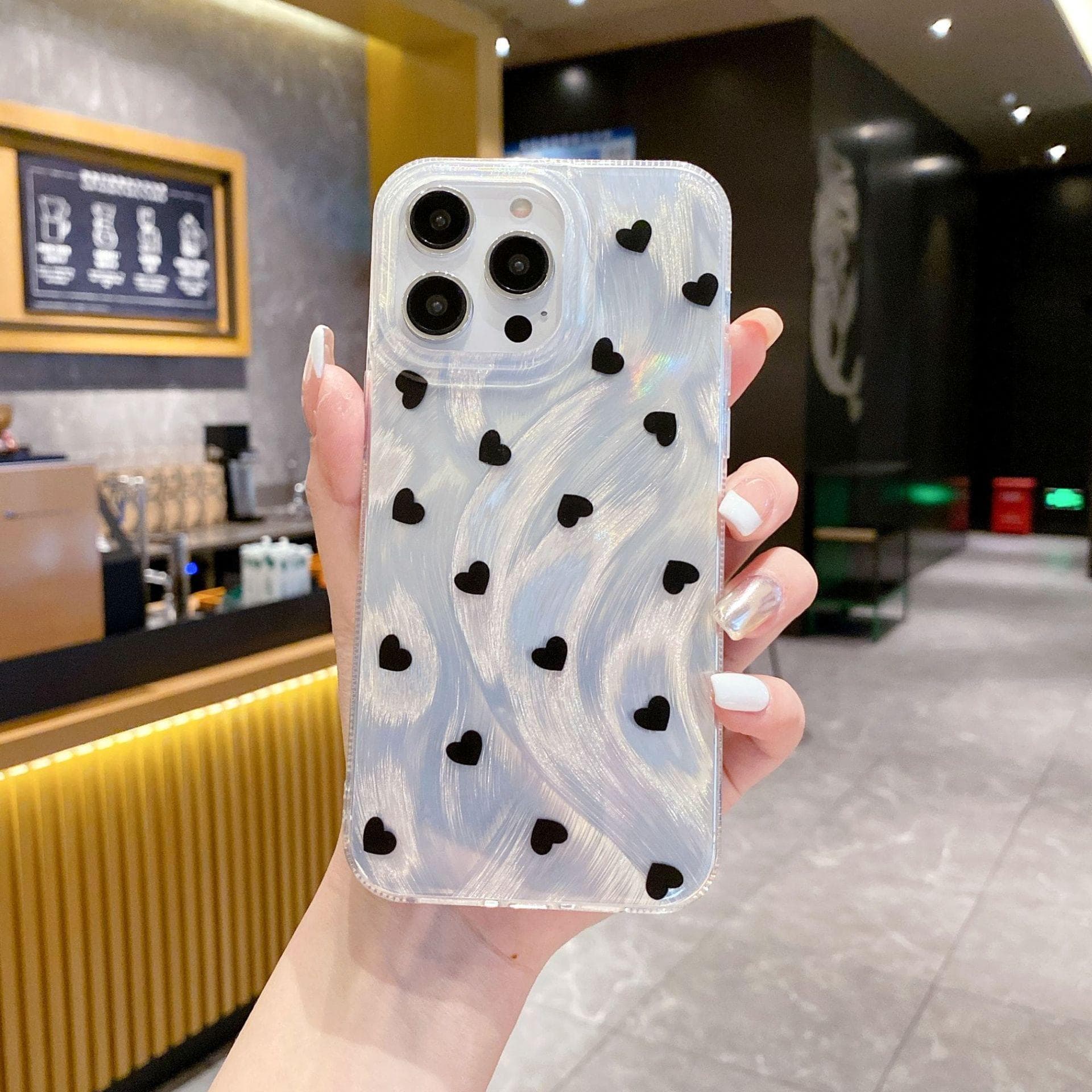 Feather Yarn Suitable for Apple 12 Spring and Summer Protective Case 14 Chain X Full Screen Love 13 Hard Iphone15pro Mobile Phone Case iPhone16PROMAX