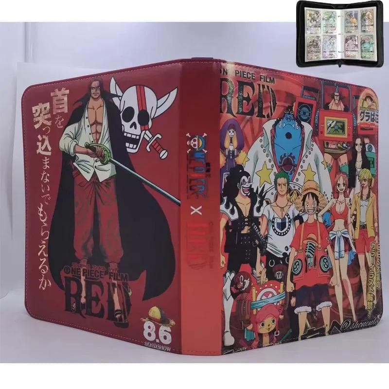 2x2 900pcs Cards holder Anime Luffy ACE Zoro Game Binder Card Holder Zipper Album Book Capacity R SR TGR GP Collectibles Folder Kids J