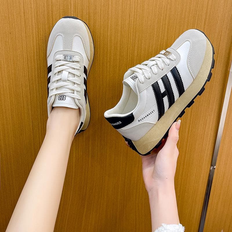 Retro Thick-soled Forrest Gump Shoes Women Spring Casual All-match Color Matching Sports Daddy Shoes 40