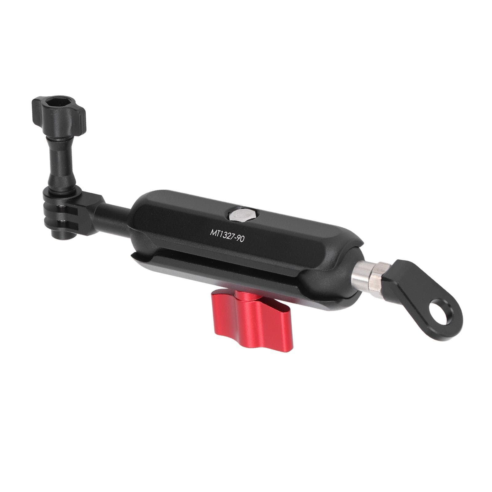 Motorcycle Rearview Mirror Camera Holder Bidirectional 14 Inch Ball Head Universal Action Camera