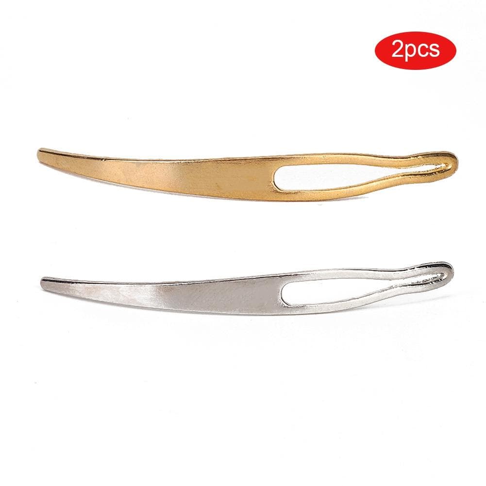 2pcs Dreadlocks Starting Needle Weaving Hook Needle Wig Making Tools white