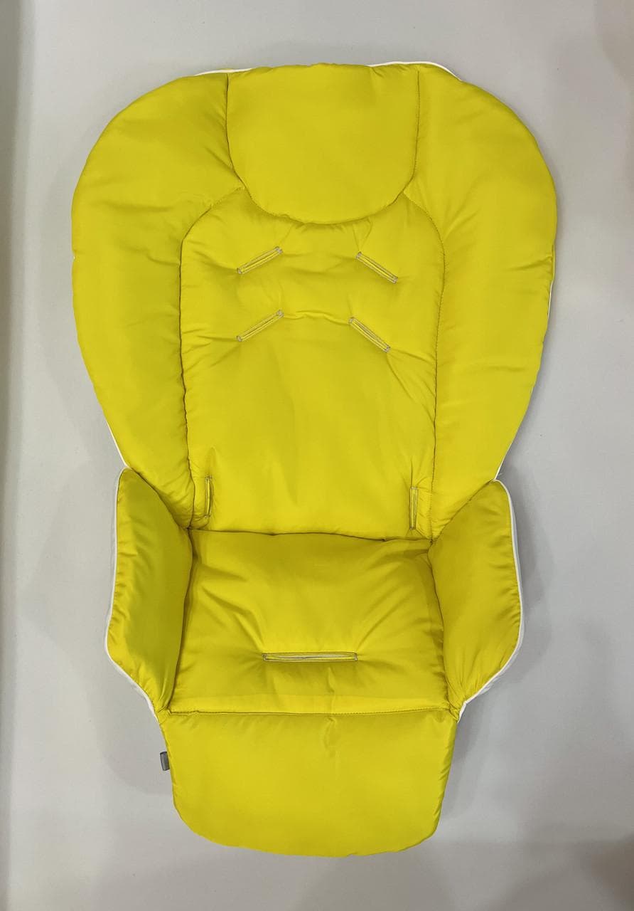 Сhicco Polly highchair waterproof cover, solid color, water-repellent highchair insert yellow