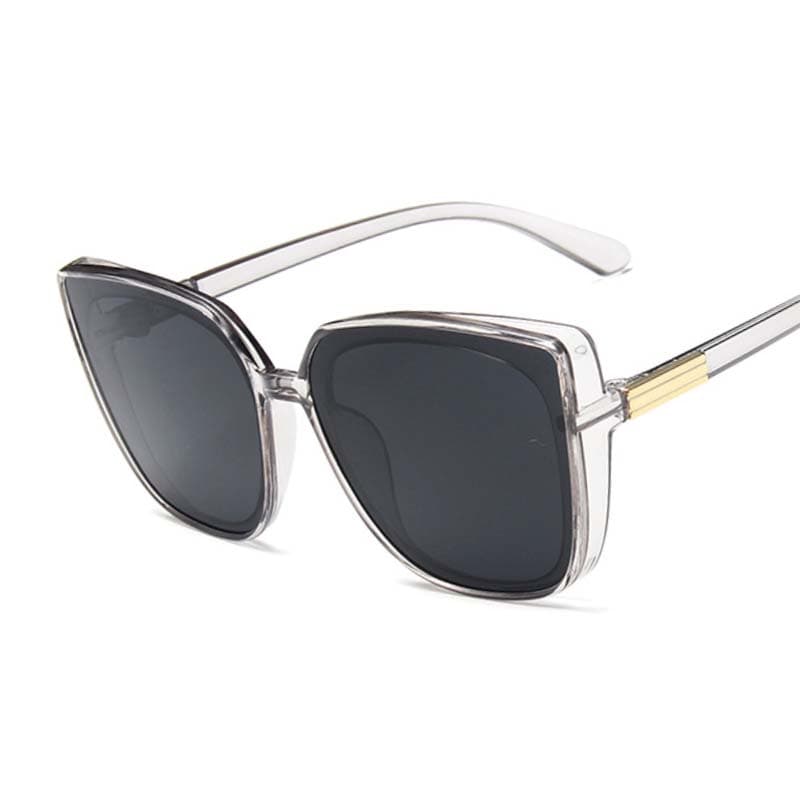 Luxury Designer Cat Eye Sunglasses Women Vintage Black Mirror UV400 Sun Glasses Fashion Female Eyewear as shows