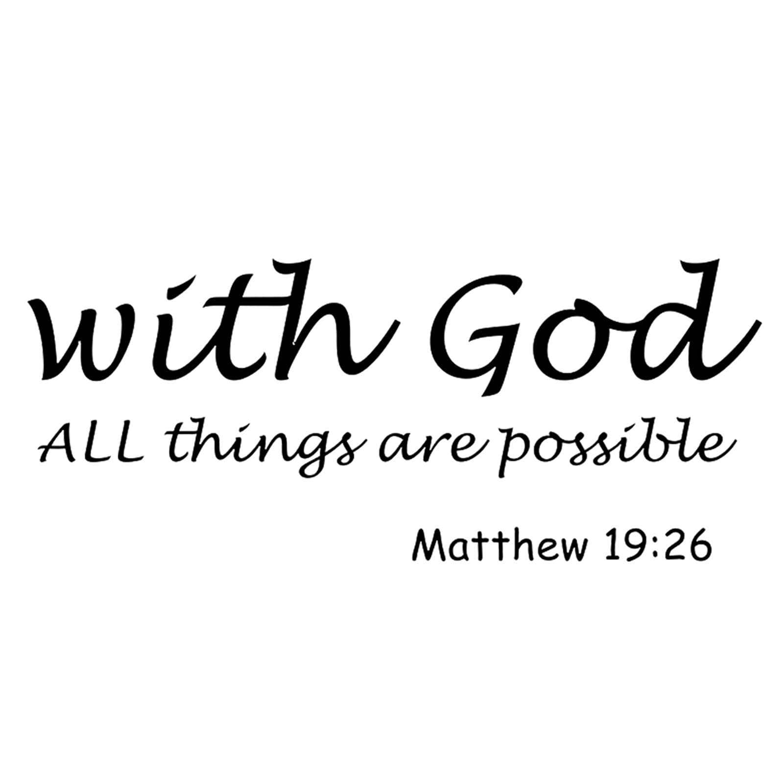 Removable Modern Letters Proverbs Bible Verse Wall Art Stickers Wall Decal Home Decor