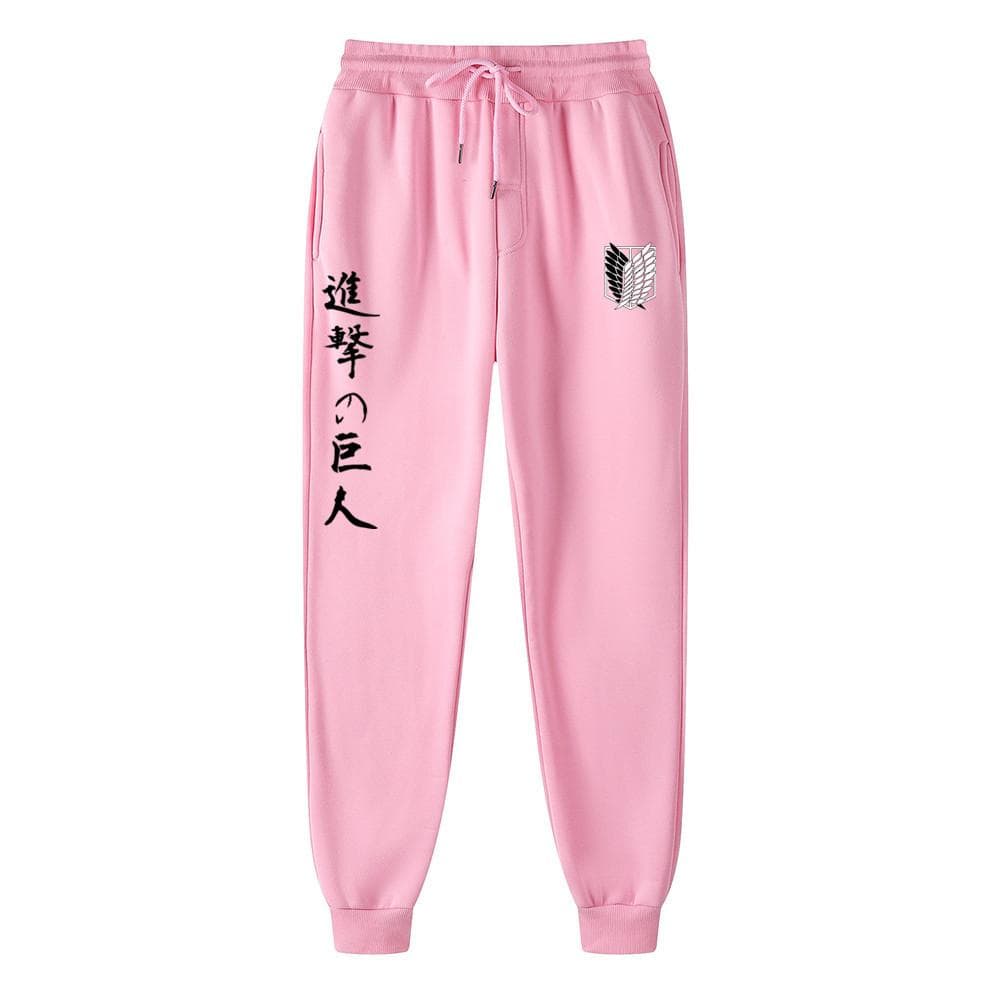 Anime Attack on Titan Printed Men's Joggers Brand Man Casual Trousers Sweatpants Fitness Workout Running Sporting Pants Clothing L
