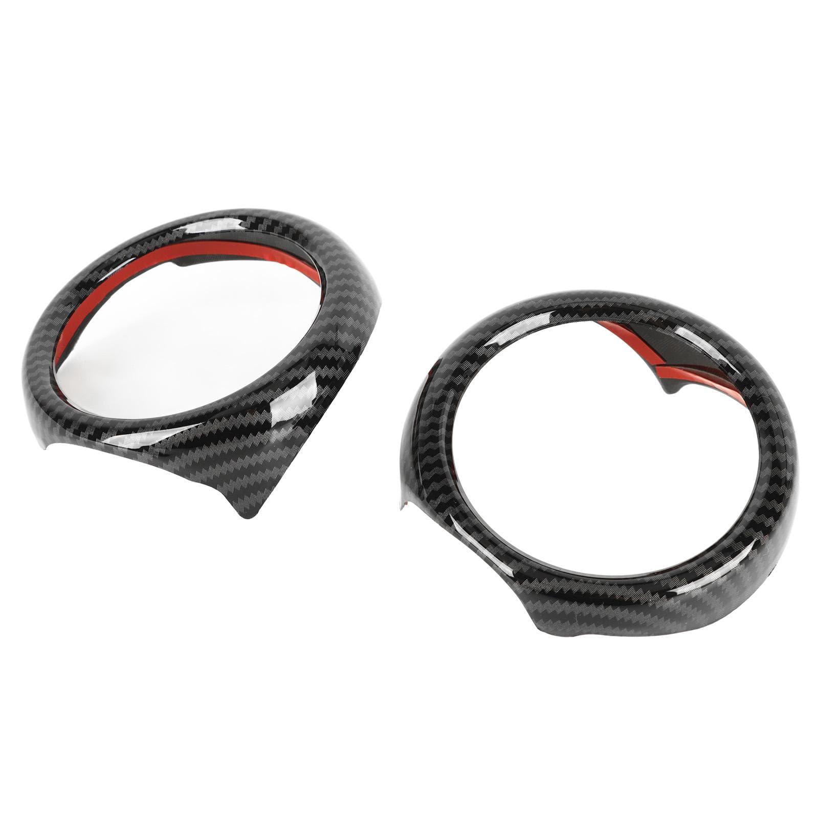 2PCS Car Air Vent Ring Cover Carbon Grain Smooth Surface Scratch Resistant Replacement for Clubvan