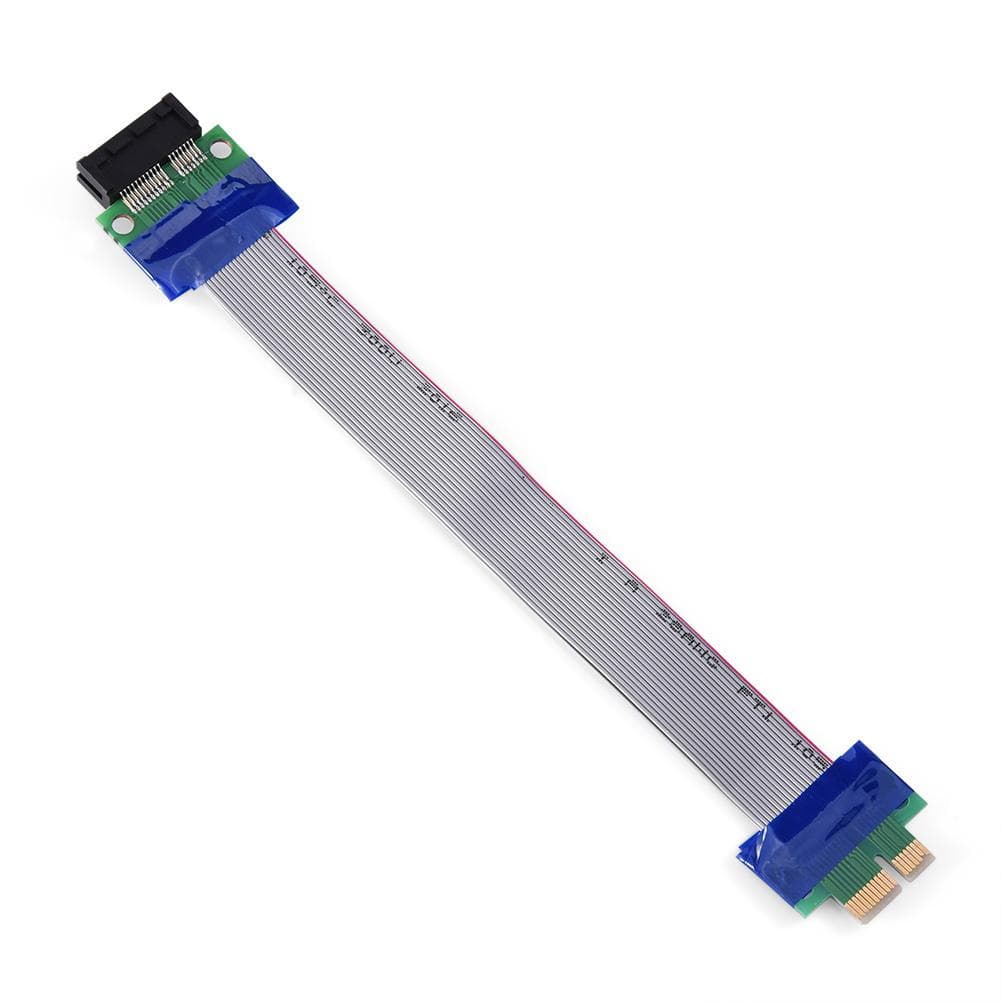PCIE Professional 1X to 1X Male to Female VGA Graphics Card Extended Ribbon Cable