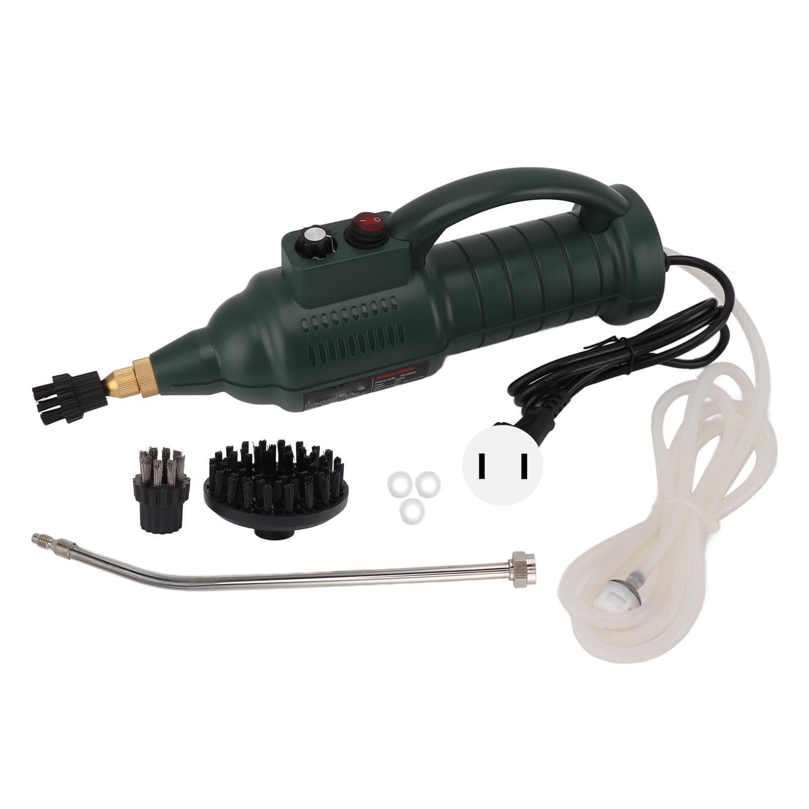 Handheld Steam Cleaner High Temperature Pressurized 2500W with 3 Brush Heads 2 Nozzles Intelligent
