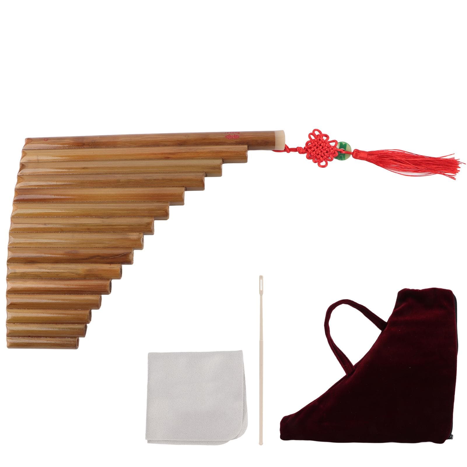 Pan Flute Natural Bamboo 15 Pipes G Tone Pans Pipe Chinese Traditional Musical Instrument