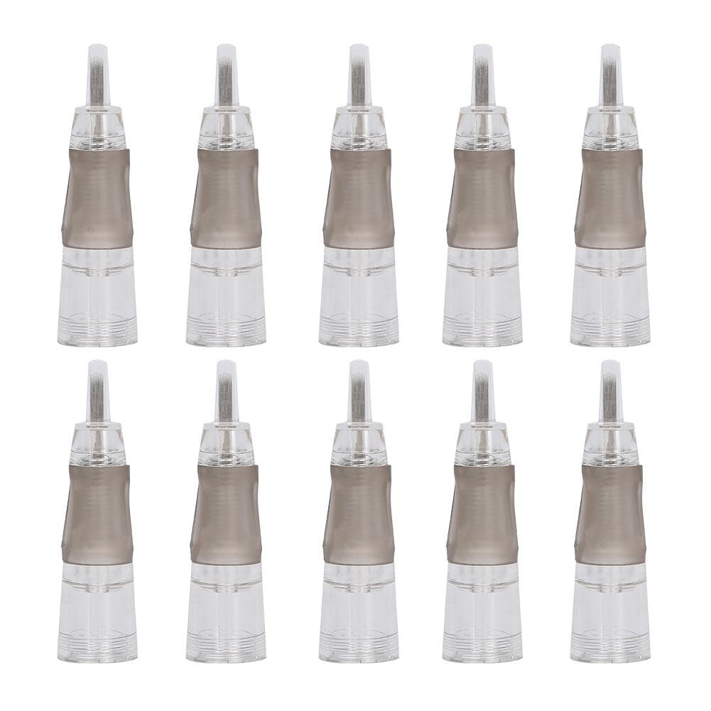 10pcs Disposable Eyebrow Tattoo Needles Microblading SemiPermanent Makeup Cartridge Needles(U11(1) ) U9-0.2