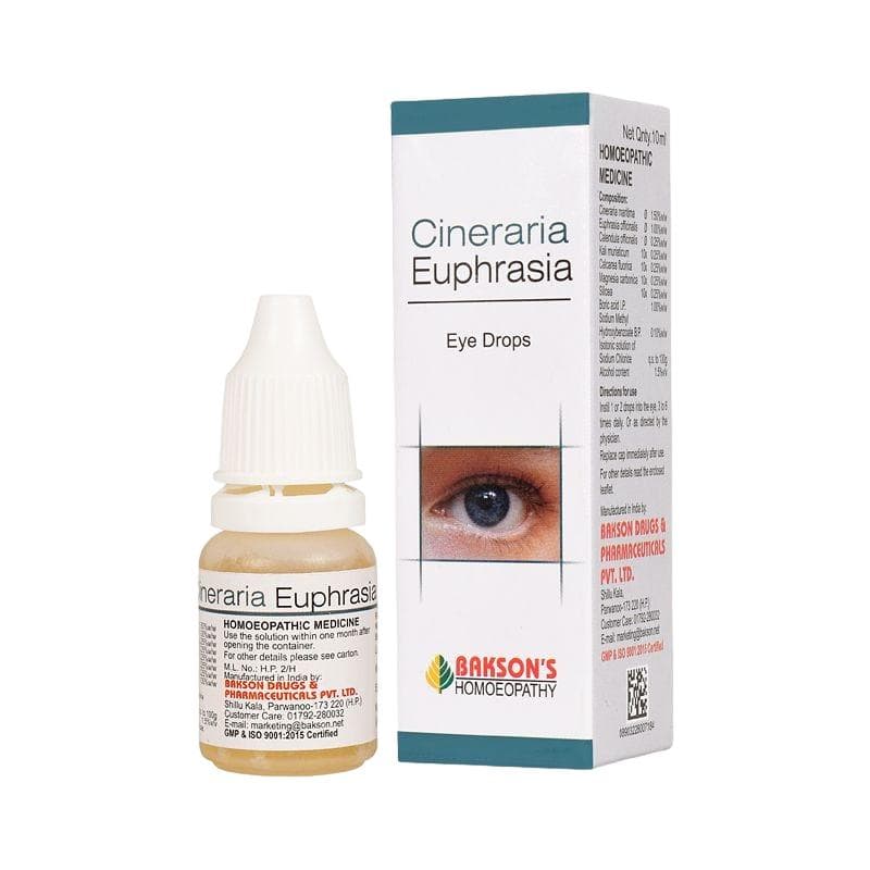 Eye drops Cineraria Euphrasia (10 ml), Cineraria Euphrasia Eye Drops Bakson 10ml