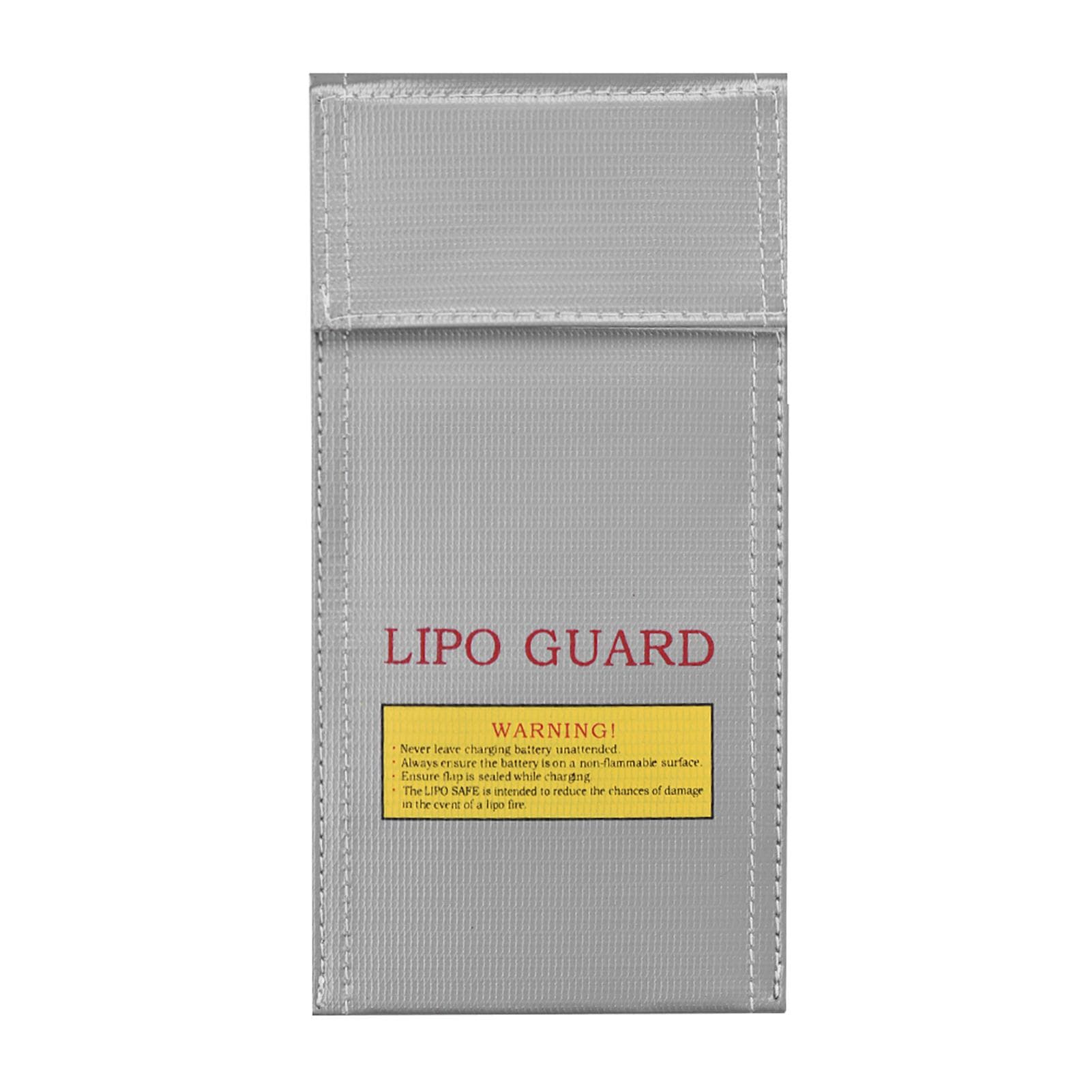 Lipo Safe Bag Fireproof Explosion-proof Battery Guard Bag Pouch for Charge & Storage High silver