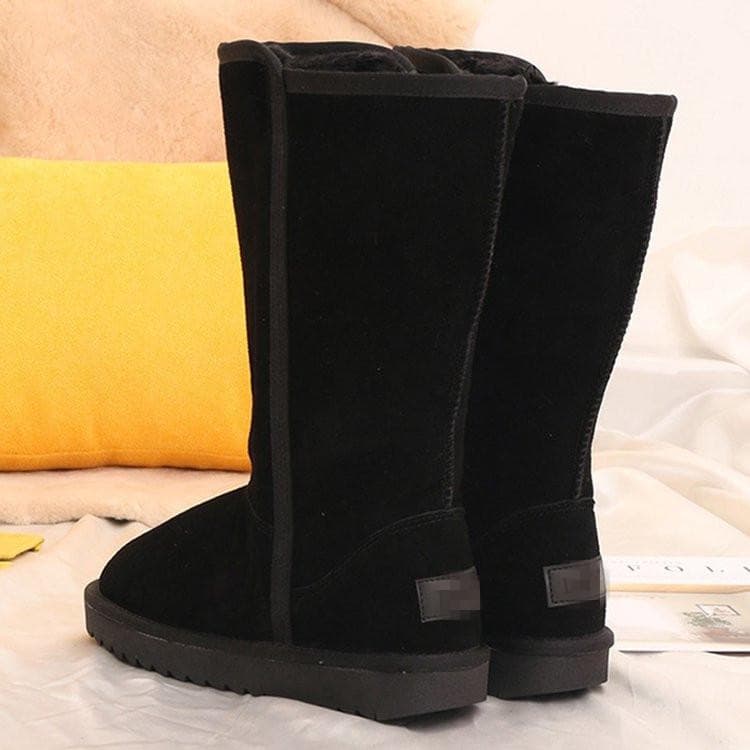 2024 Winter Warm High Snow Boots Women Plus Velvet Thickened Women's Boots Side Zipper Large Size Long shoes women botas mujer 41