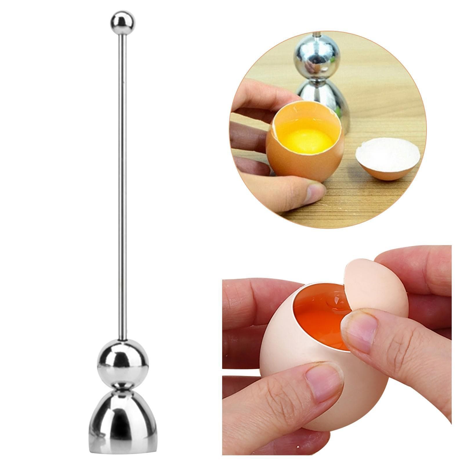 Convenient Boiled Cooked Egg Topper Egg shell Cracker Snipper Stainless Steel Cutter scissor tijera Clipper Opener OK 0255