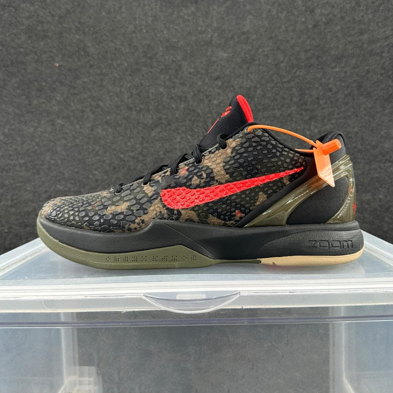 Genuine Kobe 6 Combat Basketball Shoes - Violent Orange, Full Mamba Replica, 6th Gen Men's Sports Shoes Size 44