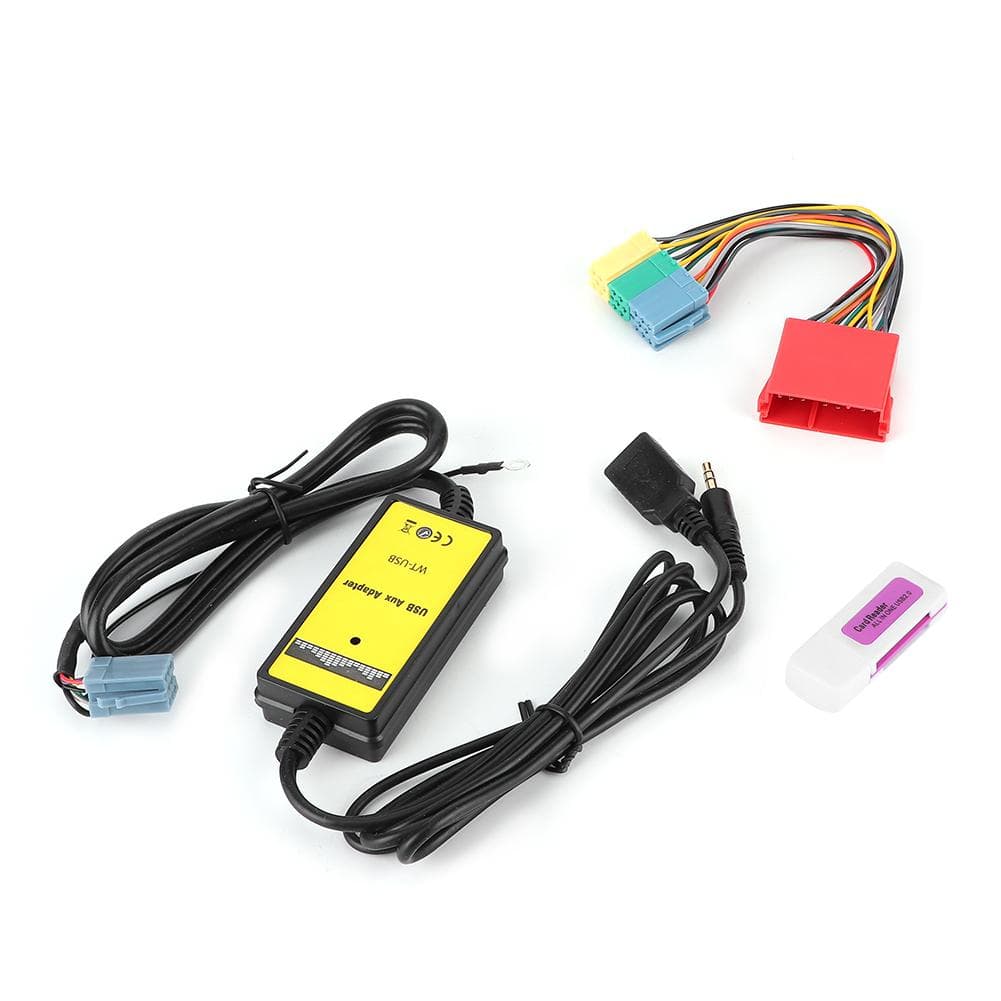 8Pin CD Changer Adapter 20Hz?20KHz MP3 USB Audio Car AUX Interface Fit for Seat