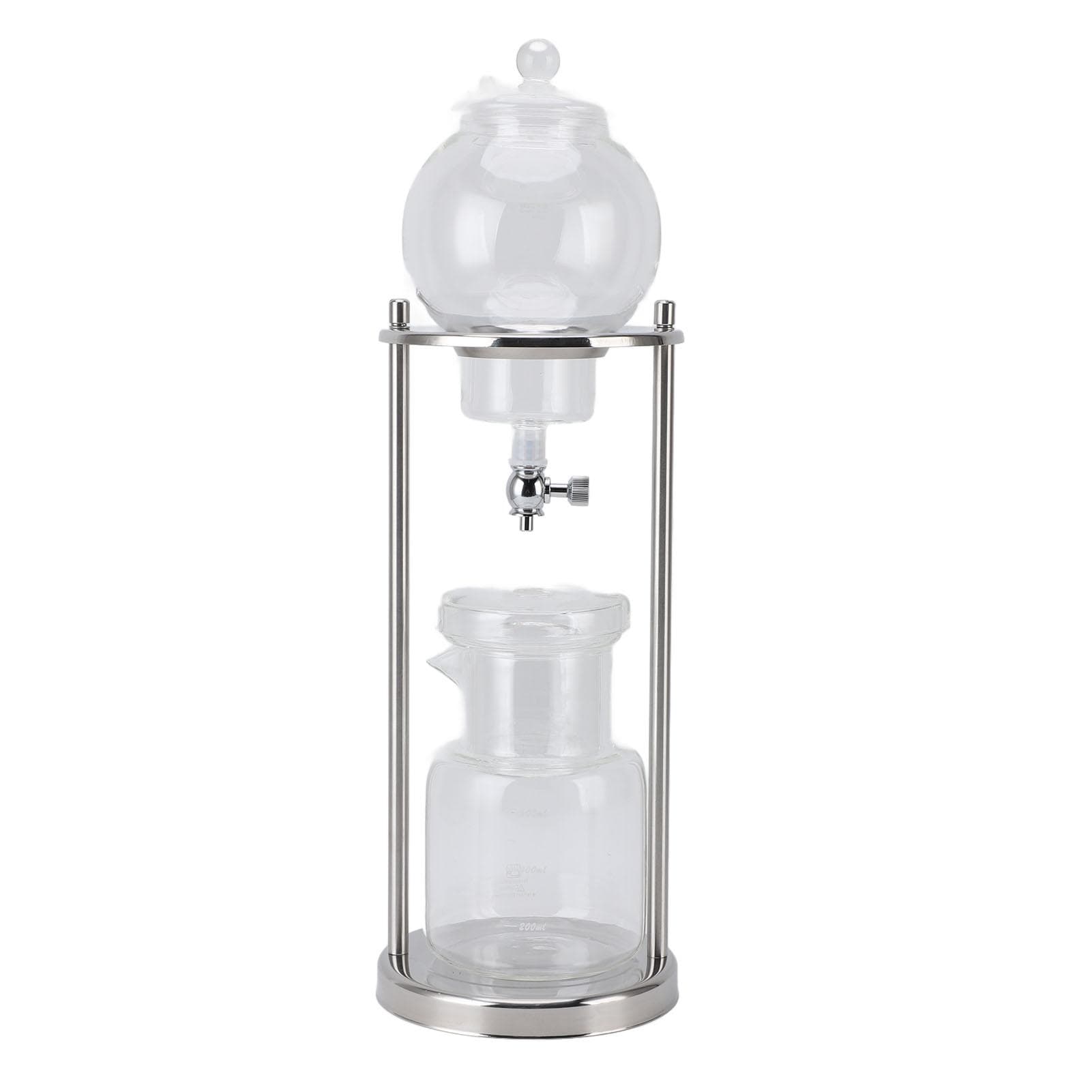 Ice Cold Brew Dripper Coffee Maker Stainless Steel Glass 5 to 8 Cup 600ml Cold Brew Tower for Home