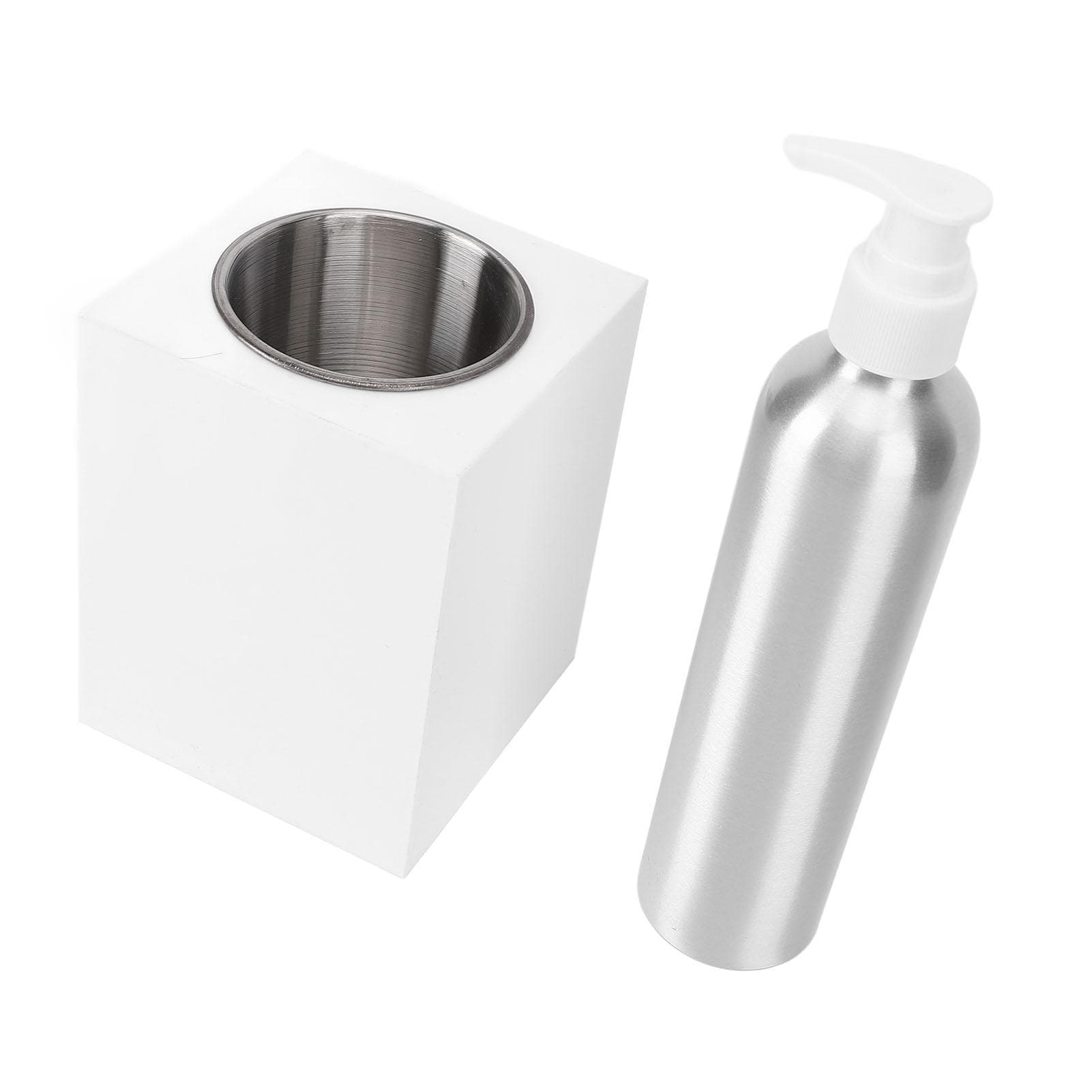 Single Bottle Massage Oil Heater Rotating Temperature Control Lotion Warmer with One Aluminum