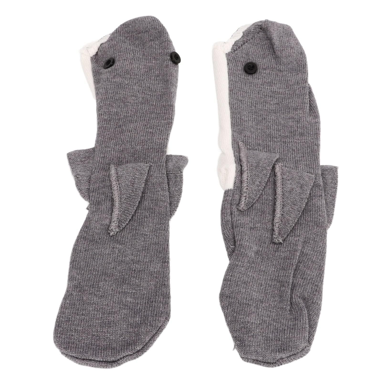 Funny Animal Socks Winter Warm Thick Unisex Cotton Knit Floor Socks for Christmas Gifts Shark