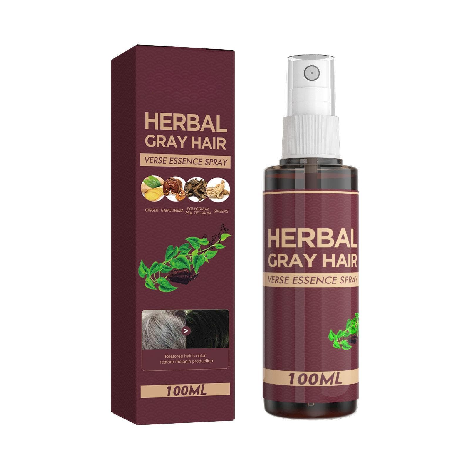 Onion Black Seed Hair Oil Spray For Natural Hair Care And Growth Prevent Hair Loss Biotin Fast Hair Growth Serum 100Ml brown
