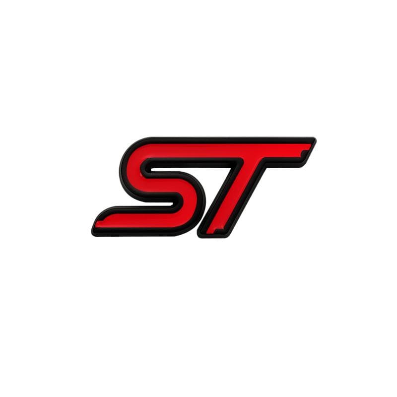 ST Logo Grille Badge 3D Metal  Emblem Decal For ST Line Fiesta Focus Edition Car X KUGA Mondeo Ecosport Accessories tan