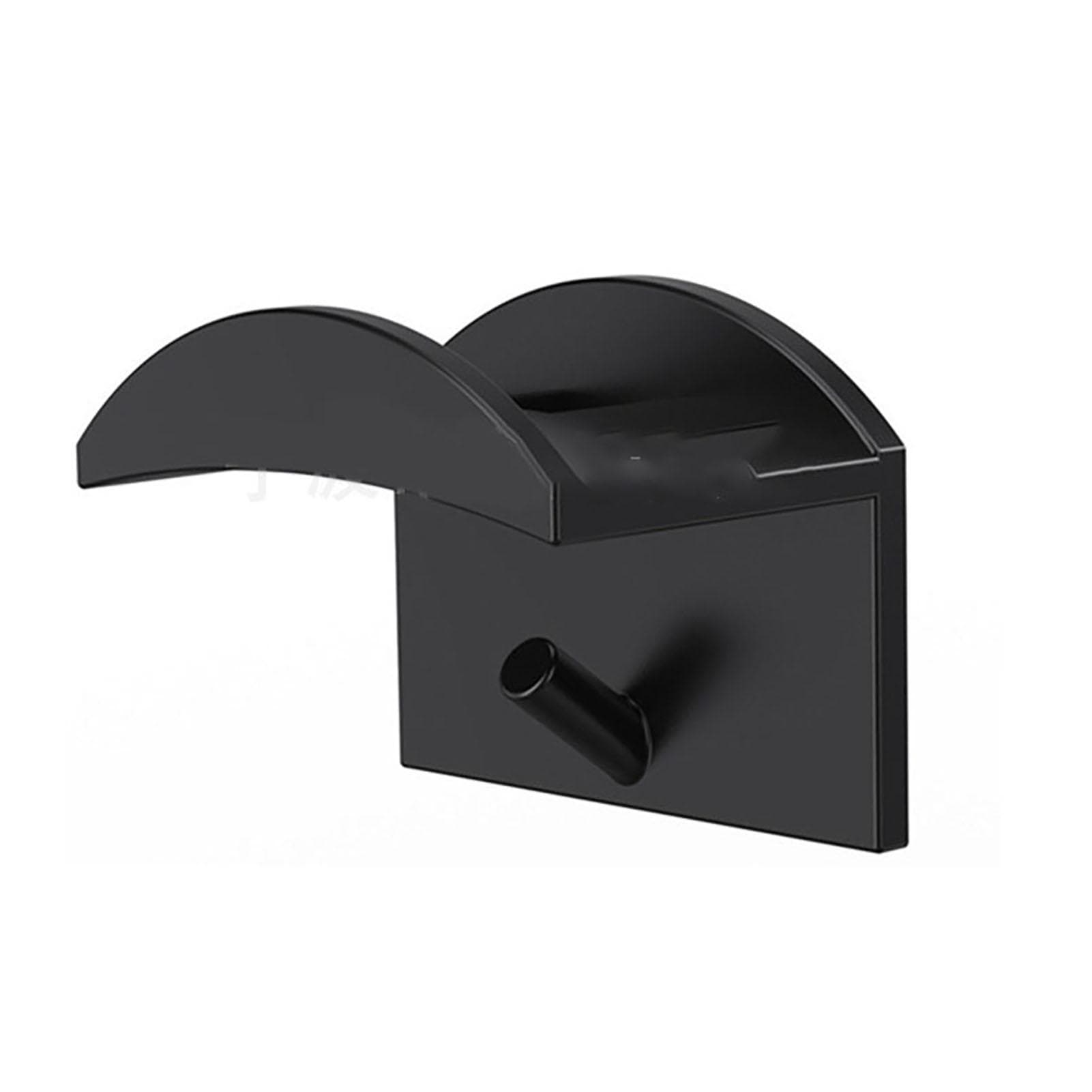 10PCS Adhesive Hat Hooks Modern Minimalist Strong Transparent Adhesive Hat Rack for Wall Black