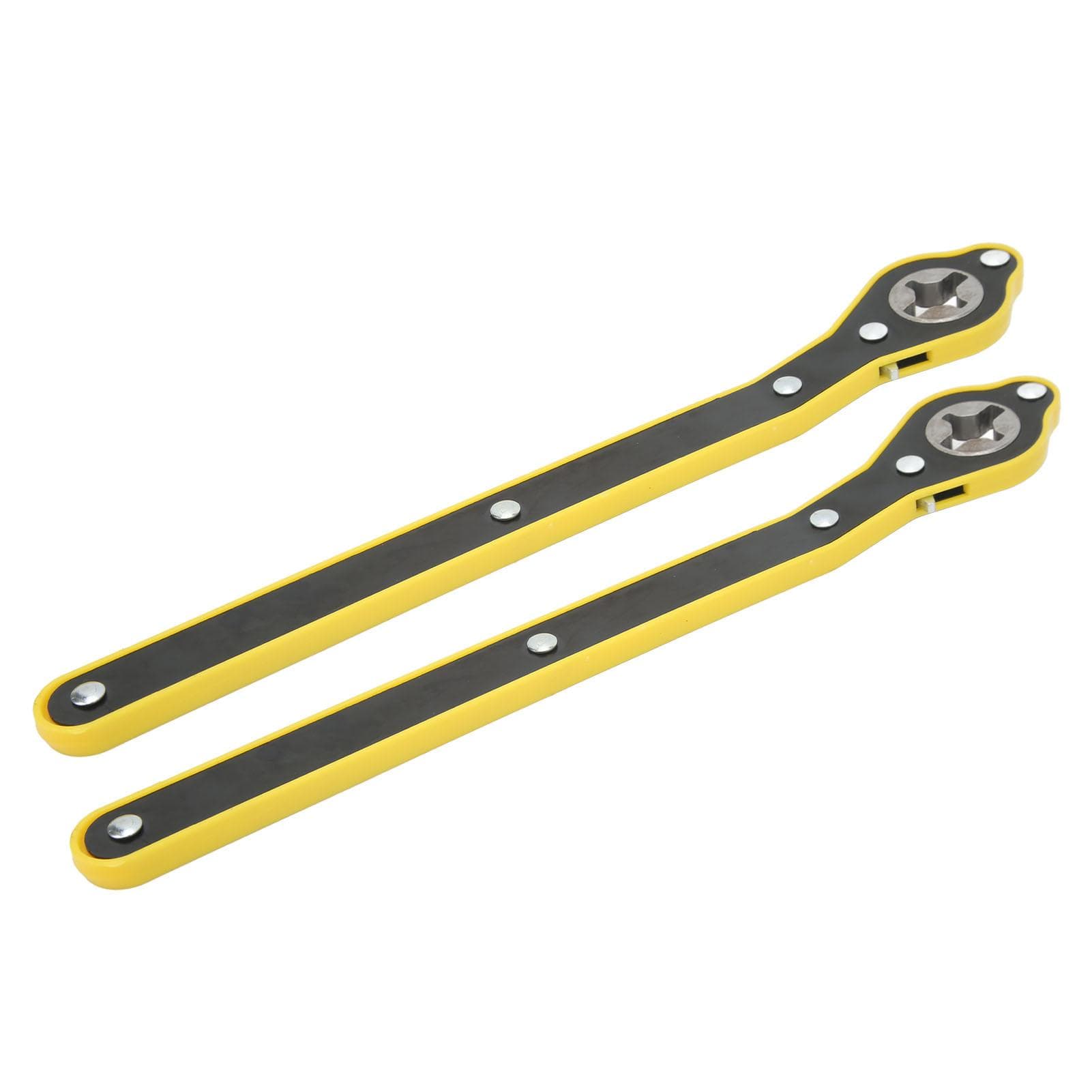 Pair 13.4in Car Jack Ratchet Wrench Labor Saving Tire Wheel Lug Wrench Repair Tool for Cars SUVs