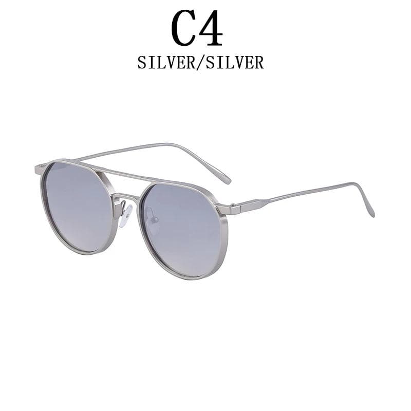 Vintage Punk Sunglasses For Men Retro Oval Steampunk Round Shades Luxury Gafas De Sol Hombre As the picture