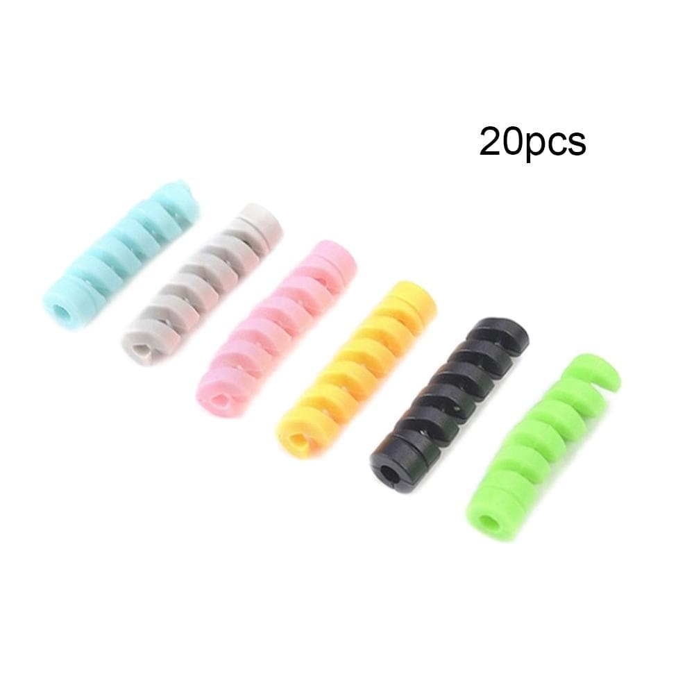 20PCS Charging Cable Protectors Charger End Cord Saver Silicone Charging Cable Sleeve for Laptop