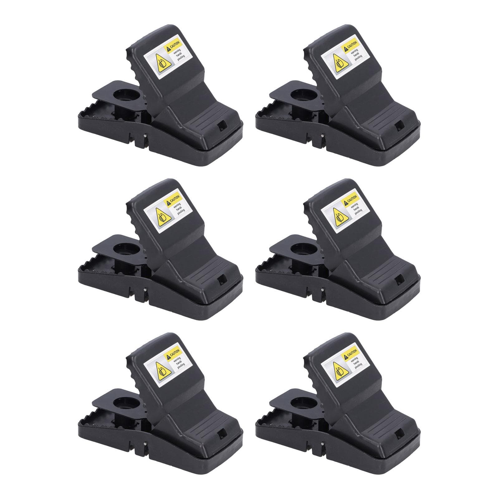 6Pcs Mouse Traps Plastic Material High Sensitivity Touchless Design Safe Reusable Rat Catcher