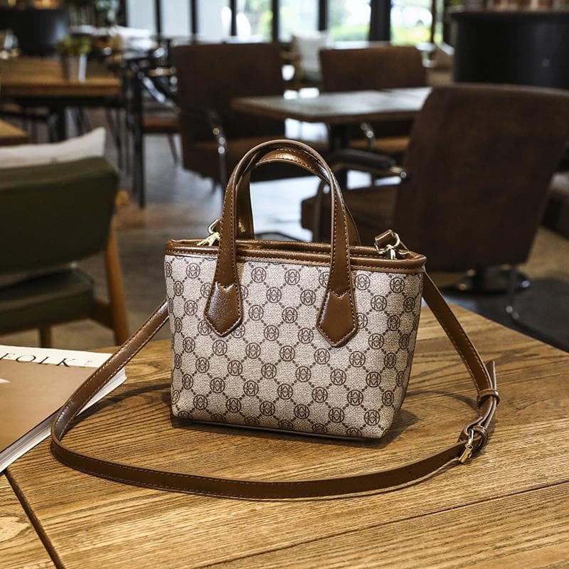 Fashionable Women's Bag, Crossbody Bag, Printed Letter, Ladies' Hand-held Small Bag, Bucket, Vegetable Basket, Women's Bag