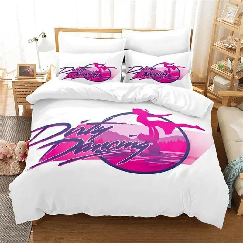 3D Print Dirty Dancing Bedding Set,Duvet Cover Comforter Bed Set Quilt Cover Pillowcase,King Queen Twin Size Boys Girls Adults 70x133cm 2pcs