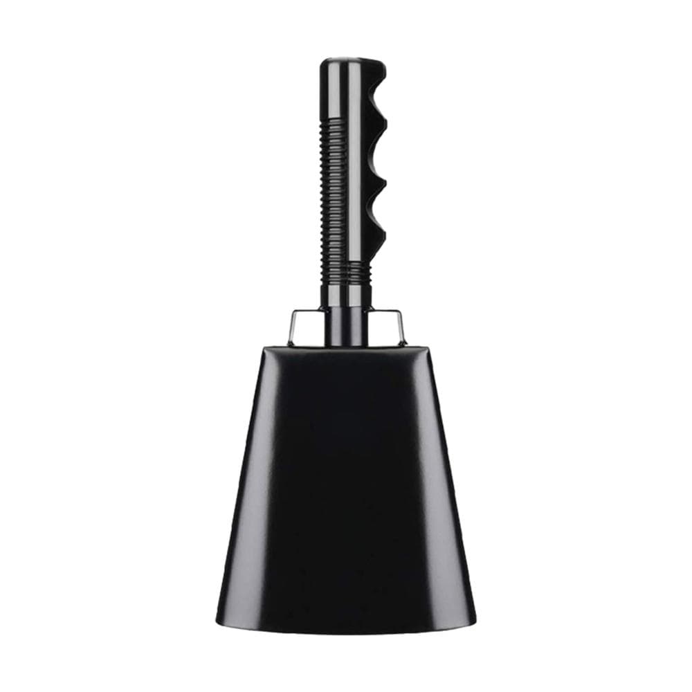 10 Inch Cowbell with Handle Noise Makers for Football Games Ranch Sports Events Party Concert Cow 25.5x11x6cm black