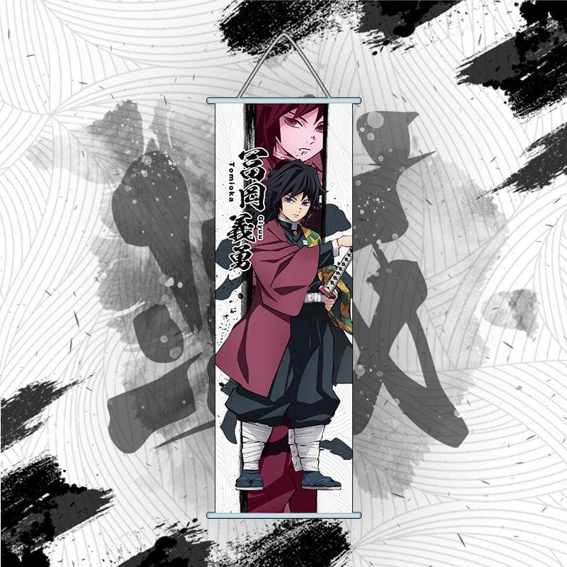 Demon Slayer Wall Chart Anime Kamado Tanjiro Nezuko Canvas Poster Modern Home Decoration Living Room Pendant Gift