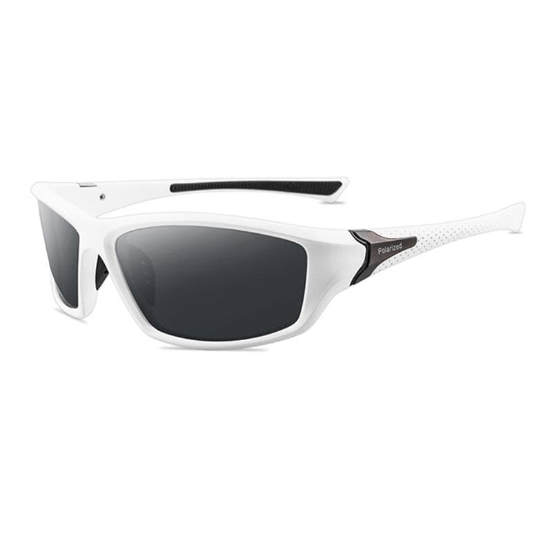 Polarized Night Vision Sunglasses Sports Men's Outdoor Cycling Glasses white