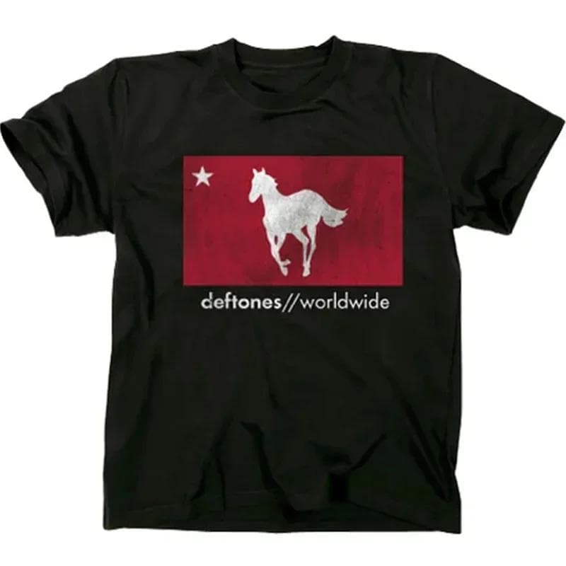 Deftones T Shirt Men High Quality Cotton T-shirt Fashion Women Short Sleeve Tops Punk Music Style Metal American Tee Shirt M