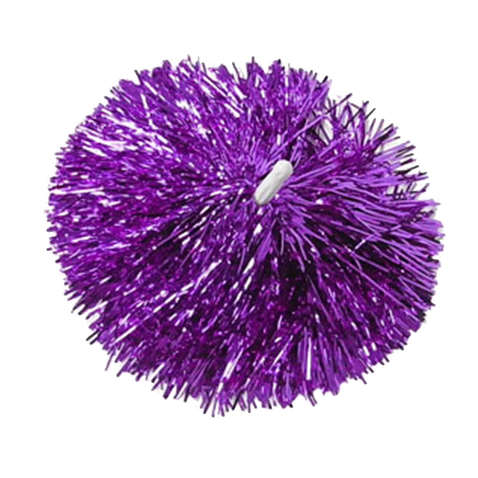 Cheering Pom Poms with Straight Handle Team Spirit Cheering Props for Aerobics Dancing School