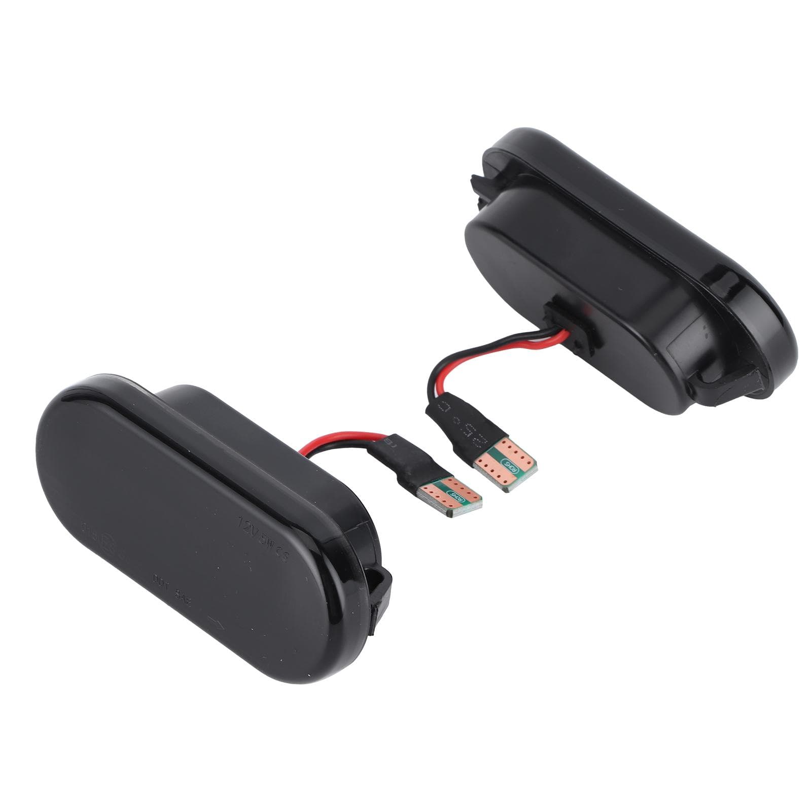 2Pcs LED Side Marker Lights Fender Turn Indicator Lamp Car Modification Smoked