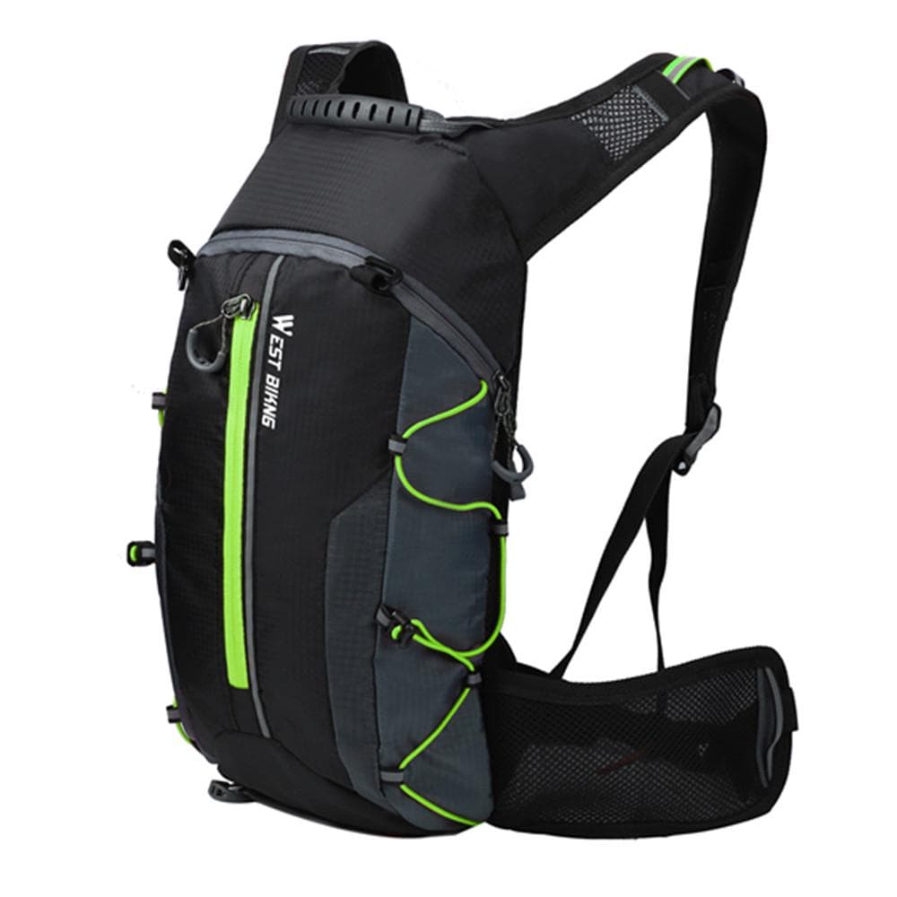 WEST BIKING Waterproof Bicycle Bag Cycling Backpack Breathable 10L Ultralight Bike Water Bag green