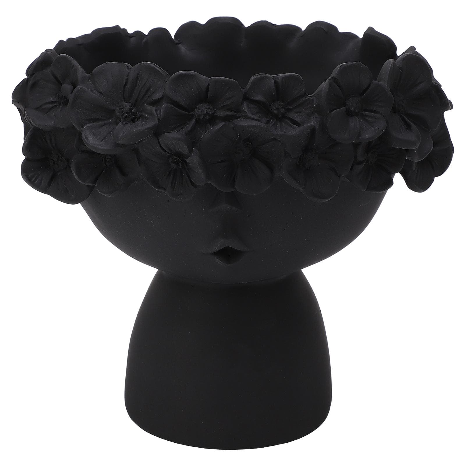 Resin Face Succulent Flower Pot Ornament Decoration for Living Room Home TV Wine Cooler