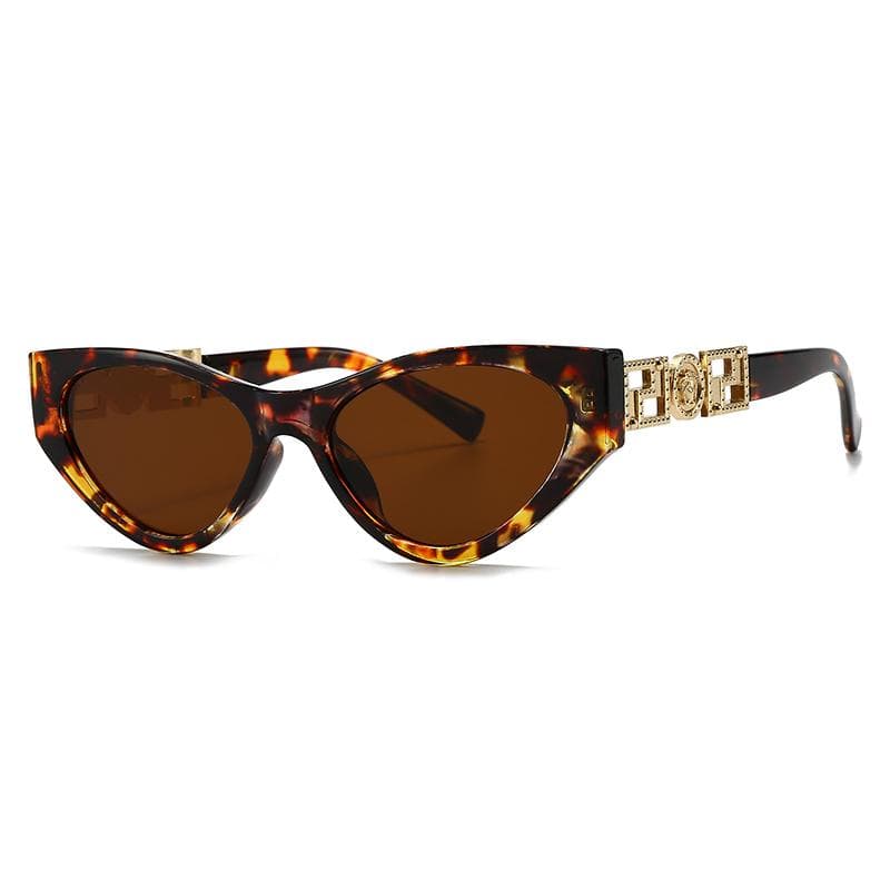Trendy Cat-Eye Sunglasses for Women and Men Cross-Border Fashion Narrow Model Street Style Lh214