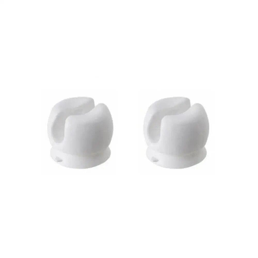 2Pcs White Toothbrush Holder With Suction Cup Wall Mounted Tooth Brush Storage Organizer Rack Bathroom Accessories 2pcs