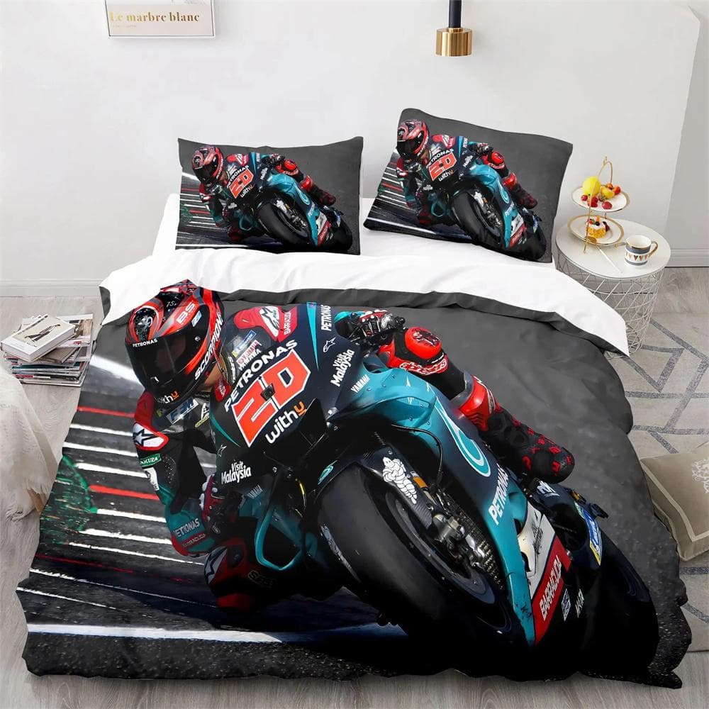 Marquez 93 Bedding Set Pillowcases Twin Full Queen King Bed Linen 3D Print Marc Marquez 93 Duvet Cover Set for Teens Boys Adult 173x218cm 3pcs