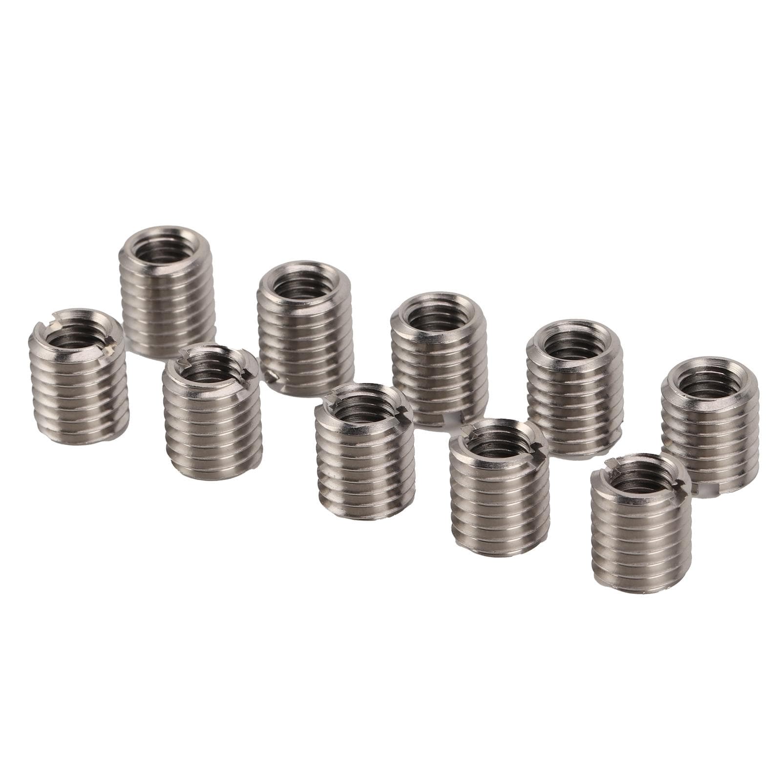 10Pcs Thread Inserts Repair Tool Male Female Reducing Nut Stainless Steel Fastener